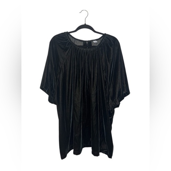 Old Navy Black Velour Dolman Sleeve Blouse - Picture 1 of 4